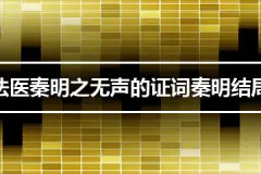 法医秦明之无声的证词秦明结局怎样